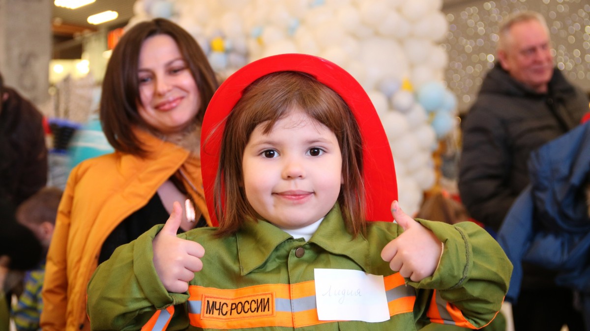 Участница «Школы юных пожарных»