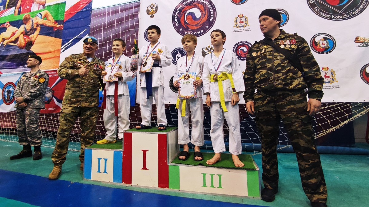 Призёры спортивного фестиваля с ветеранами